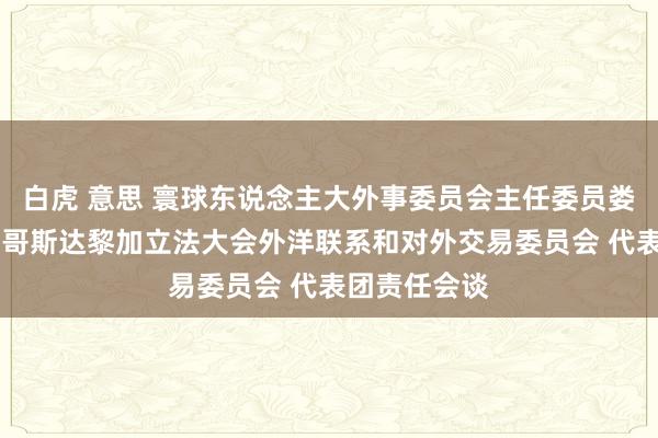 白虎 意思 寰球东说念主大外事委员会主任委员娄节约主抓同 哥斯达黎加立法大会外洋联系和对外交易委员会 代表团责任会谈