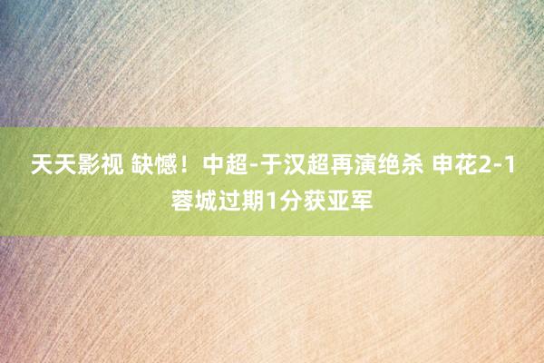 天天影视 缺憾！中超-于汉超再演绝杀 申花2-1蓉城过期1分获亚军