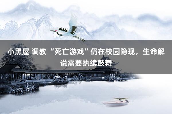 小黑屋 调教 “死亡游戏”仍在校园隐现，生命解说需要执续鼓舞