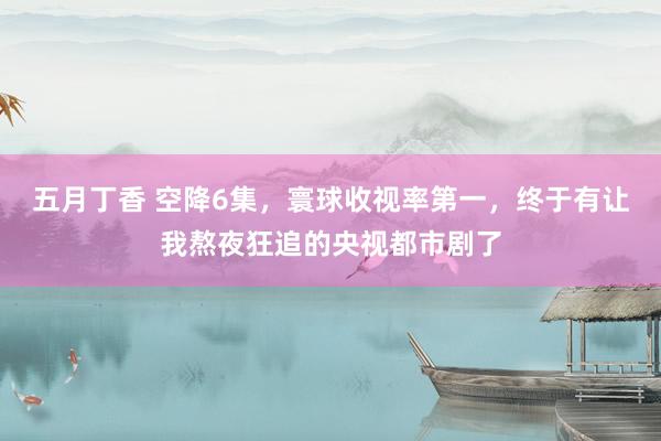 五月丁香 空降6集，寰球收视率第一，终于有让我熬夜狂追的央视都市剧了