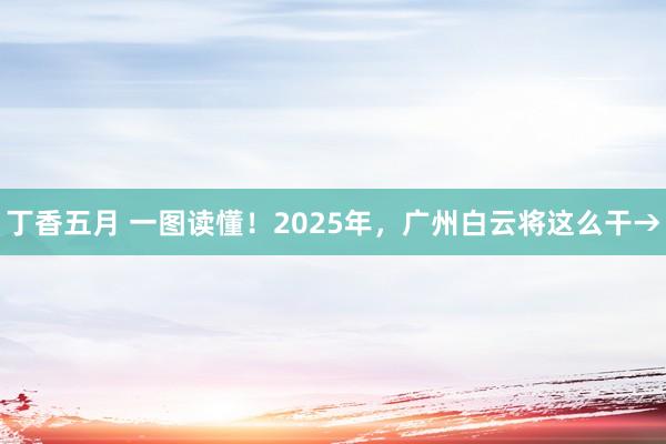 丁香五月 一图读懂！2025年，广州白云将这么干→