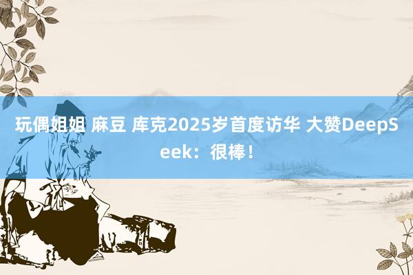 玩偶姐姐 麻豆 库克2025岁首度访华 大赞DeepSeek：很棒！