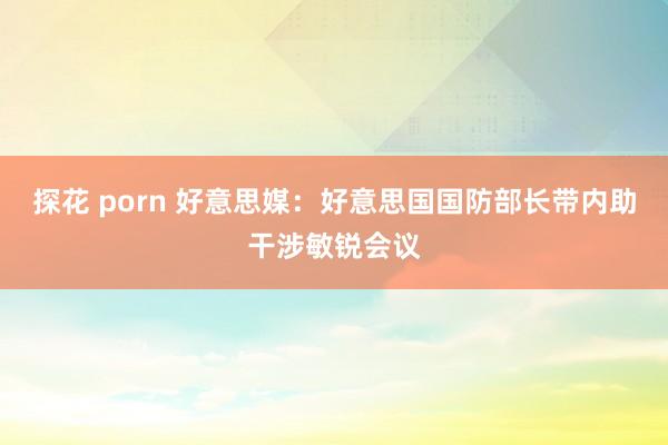 探花 porn 好意思媒：好意思国国防部长带内助干涉敏锐会议