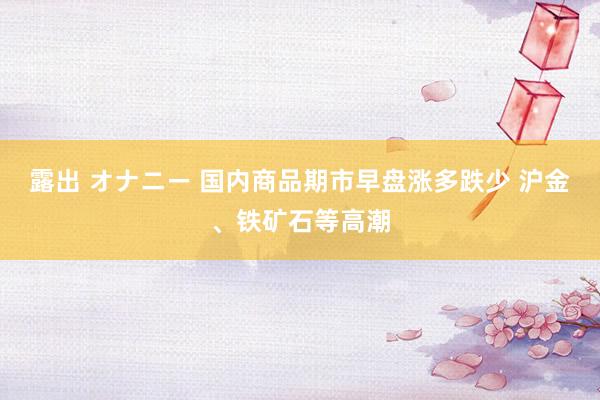 露出 オナニー 国内商品期市早盘涨多跌少 沪金、铁矿石等高潮