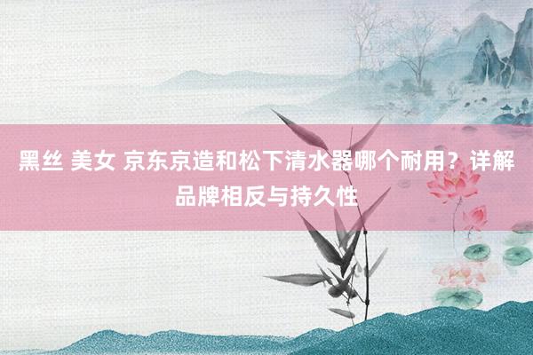 黑丝 美女 京东京造和松下清水器哪个耐用？详解品牌相反与持久性