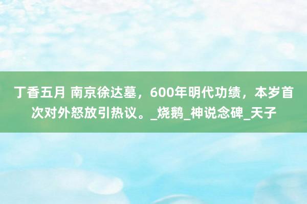 丁香五月 南京徐达墓，600年明代功绩，本岁首次对外怒放引热议。_烧鹅_神说念碑_天子