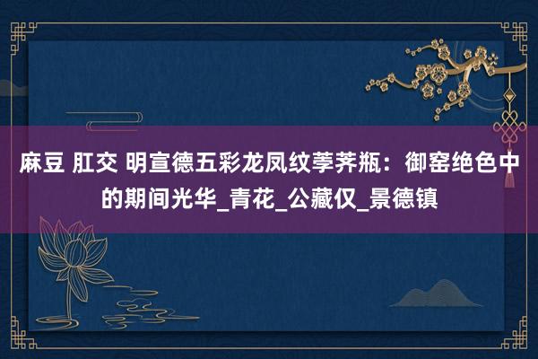 麻豆 肛交 明宣德五彩龙凤纹荸荠瓶：御窑绝色中的期间光华_青花_公藏仅_景德镇