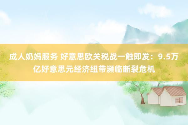 成人奶妈服务 好意思欧关税战一触即发：9.5万亿好意思元经济纽带濒临断裂危机