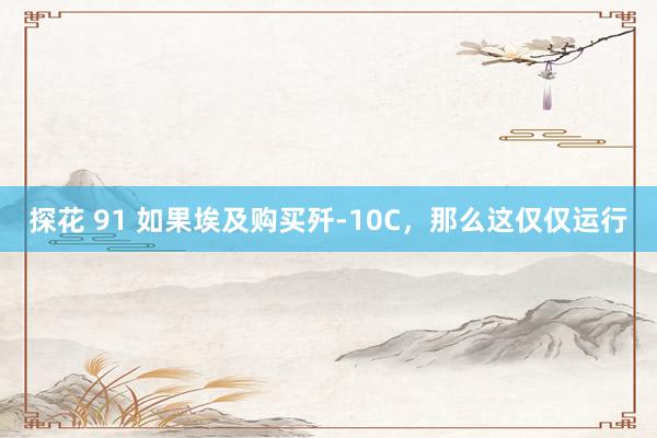 探花 91 如果埃及购买歼-10C，那么这仅仅运行