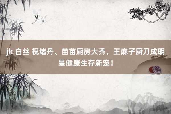 jk 白丝 祝绪丹、苗苗厨房大秀，王麻子厨刀成明星健康生存新宠！